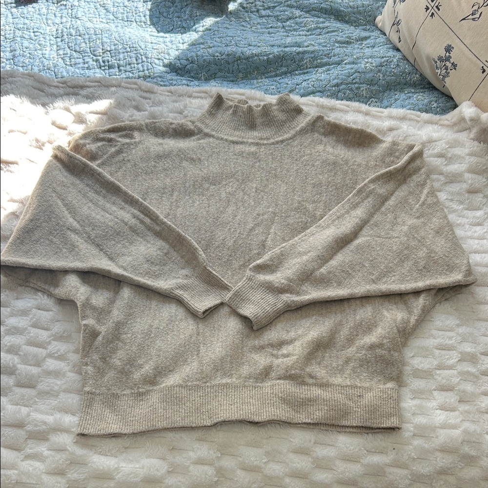 Cozy Lightweight Mock Neck Sweater